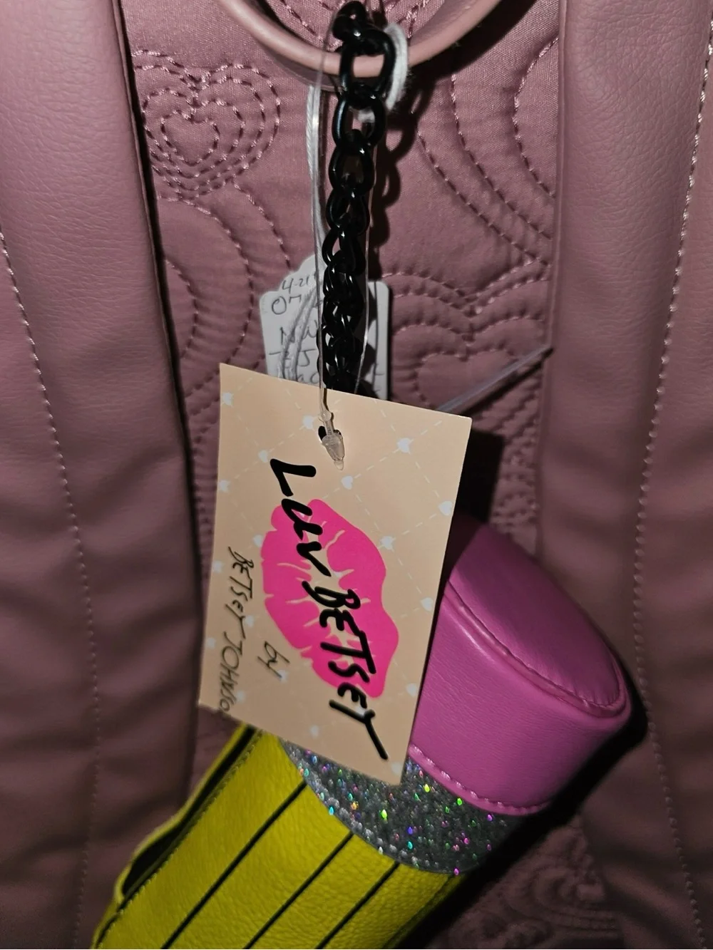 NEW BETSEY JOHNSON PINK BACKPACK WITH PURSE